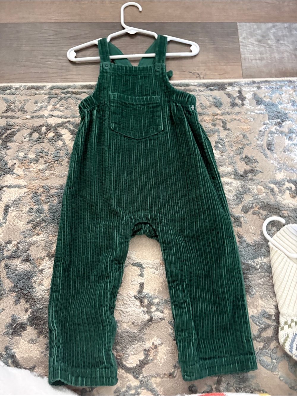 Cat & Jack Toddler Green Corduroy Overalls Size [18m] Fall Outfit